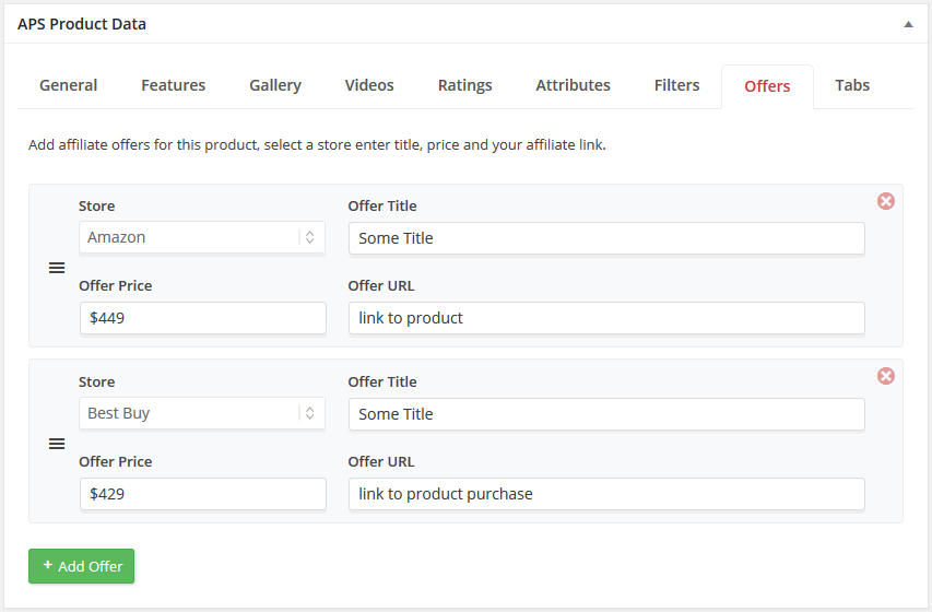 Product Offers