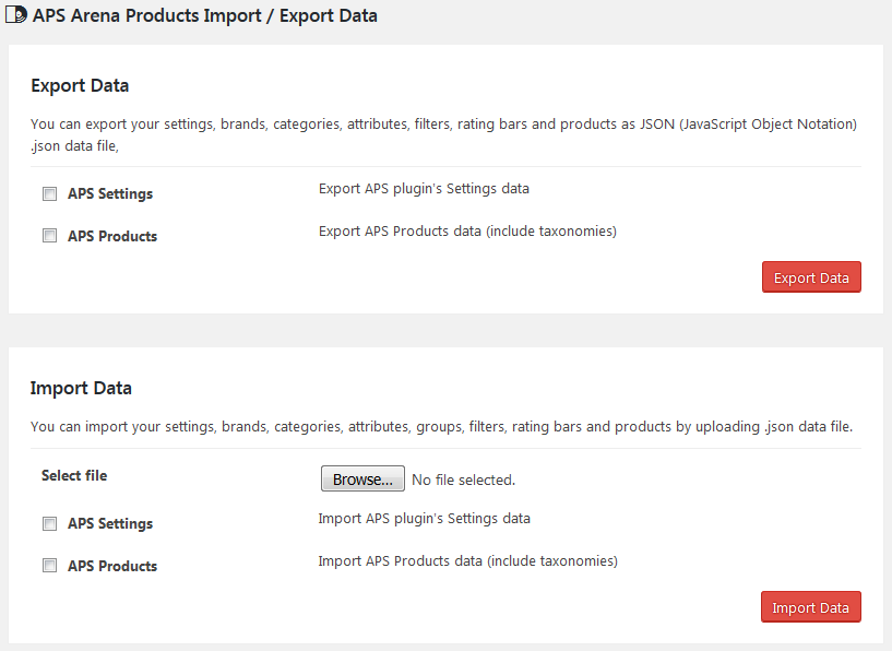 Import Demo Content