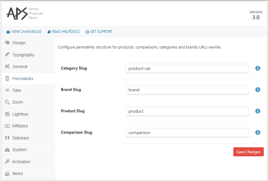 Permalinks Settings