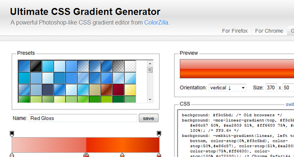 Ultimate CSS Gradient Generator