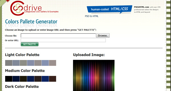 Colors Palette Generator