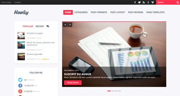 Hooray WordPress Theme