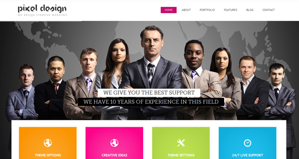 Pixel Design WordPress Theme