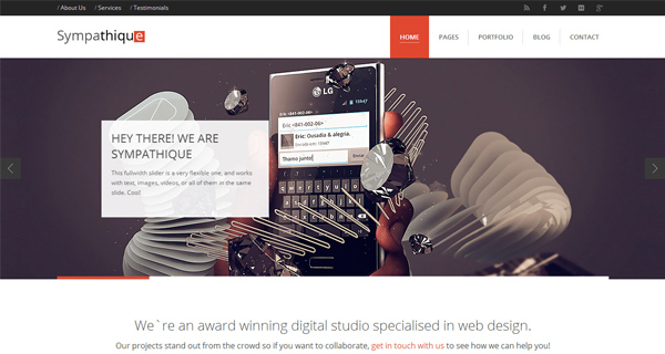 Sympathique WordPress Theme