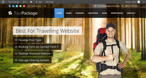 Tour Package WordPress Theme