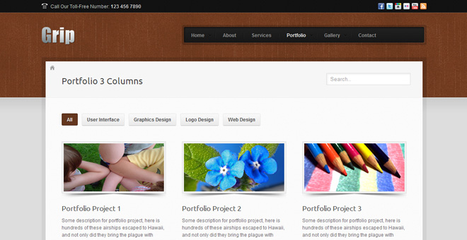 Grip Corporate Business - HTML Template