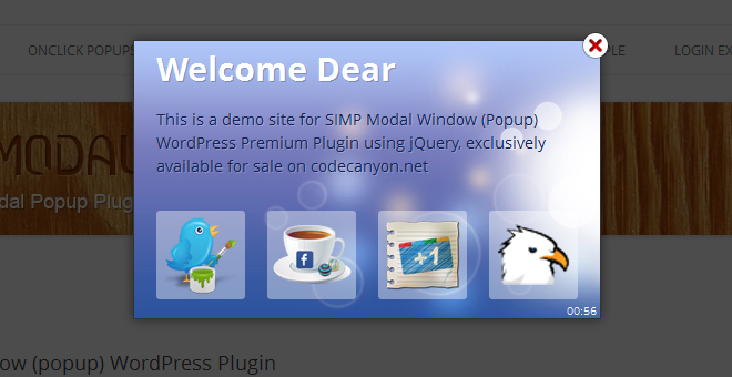 Simp Modal Window - WordPress Plugin